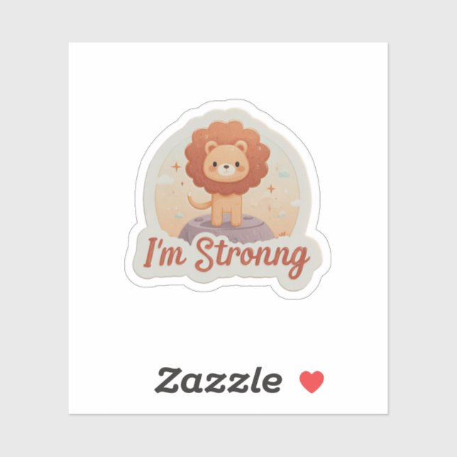 Sticker "Sticker pour l'affirmation forte | Vin de motivat (Feuille)
