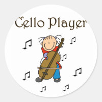 Sticker Stickers Figure Cello Player