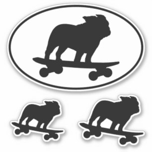 Sticker Sticking pour chiens de roulette de skateboard Sil