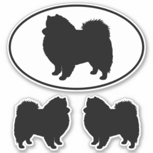 Sticker Sticking Silhouette Vinyl pour chien Eskimo améric