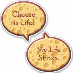 Sticker Stickset pour bulles vocales de fromage suisse