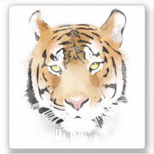 Sticker Sticleur d'aquarelle Tiger Head