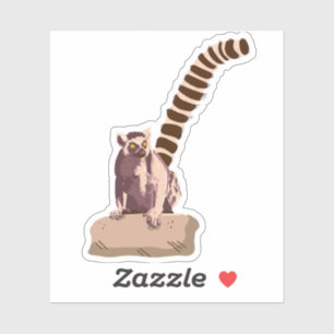 Sticker Sticleur de fixation de la queue Lemur