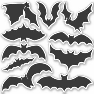 Sticker Sticleur en silhouettes de chauve-souris