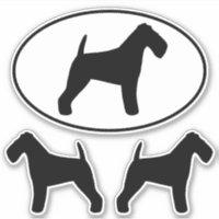 Sticleur en vinyle en silhouettes de Terrier gallo