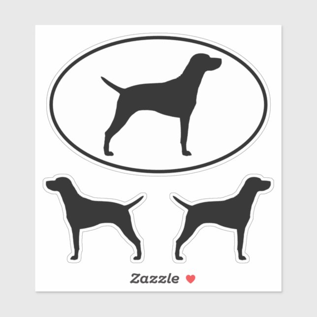 Sticker Sticleur Vinyl Silhouettes Vizsla (Feuille)