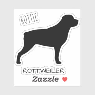 Sticker Sticule de vinyle de profil de silhouette de chien