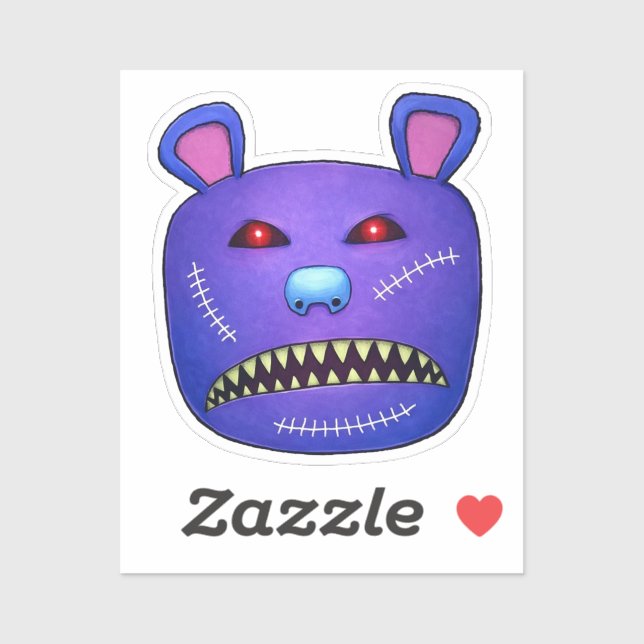 Sticker Stitched Nightmare Bear (Feuille)