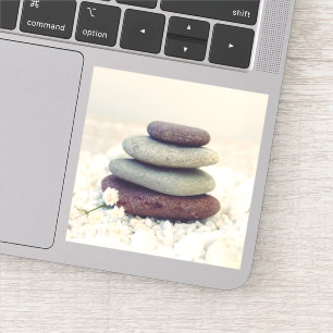 Sticker Stones empilées Méditative Cairn