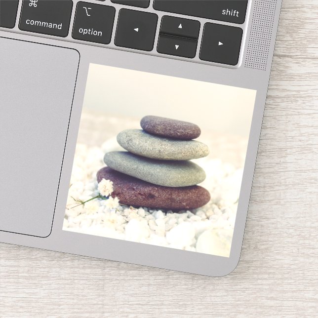 Sticker Stones empilées Méditative Cairn (Détail)