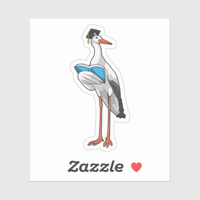 Sticker Stork as Teacher (Feuille)