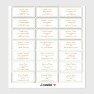 Sticker Storybook Woodland Fox Baby shower Adresse client