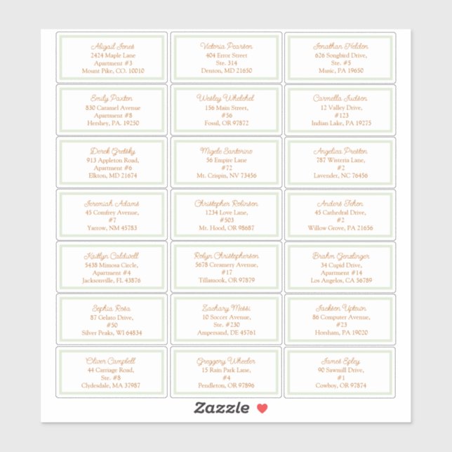 Sticker Storybook Woodland Fox Baby shower Adresse client (Feuille)