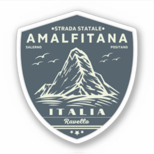 Sticker Strada statale 163 Amalfitana apls italiens