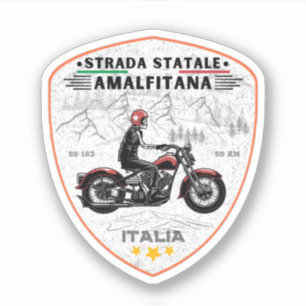 Sticker   Strada statale 163 Amalfitana apls italiens