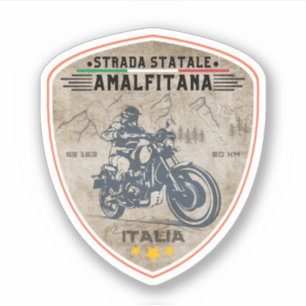 Sticker Strada statale 163 Amalfitana italienne apls