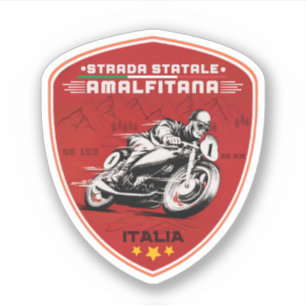 Sticker Strada statale 163 Amalfitana italiens pls cadeaux