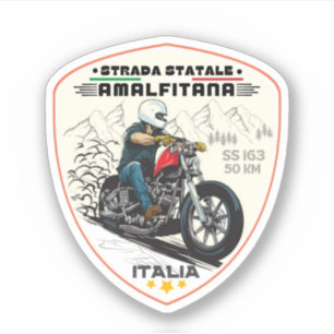 Sticker Strada statale 163 Amalfitana pls italiens