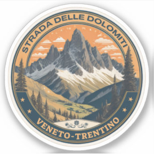 Sticker Strada statale 48 delle Dolomiti