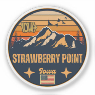 Sticker Strawberry Point, Iowa
