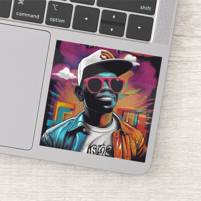 Sticker - Street graffiti art RAP and Hip Hop (Détail)