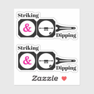 Sticker Striking and Dipping- Geologist's Transit Compass