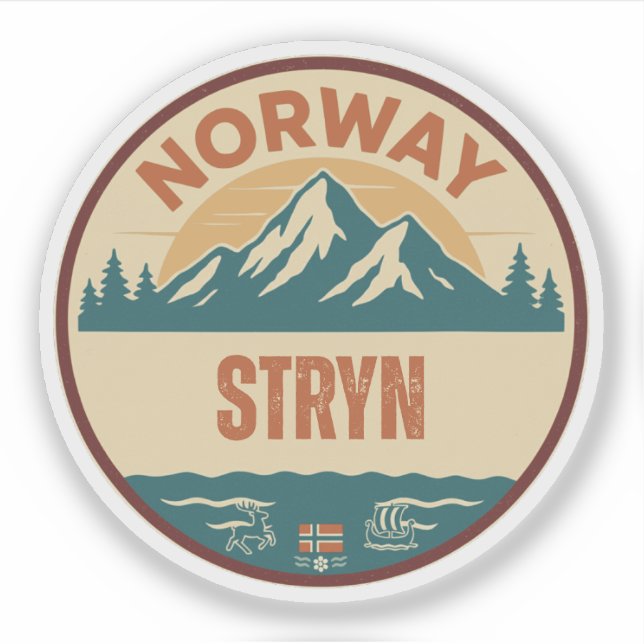 Sticker Stryn, Norvège Norvège (Devant)