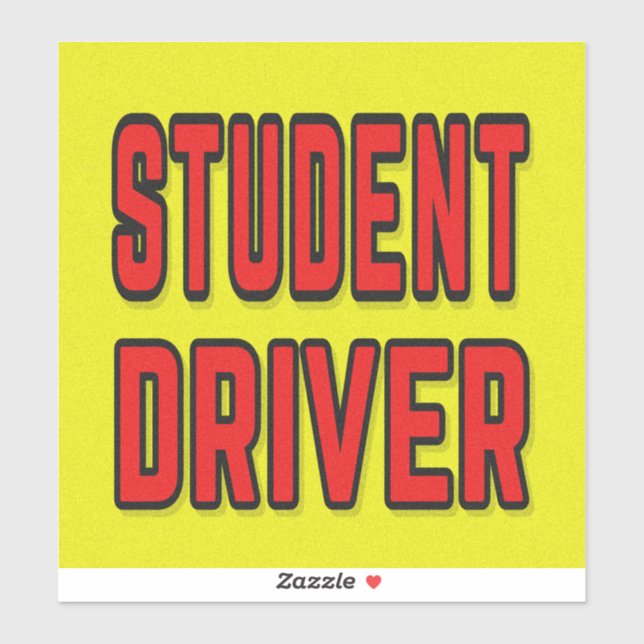 Sticker Student Driver (Feuille)