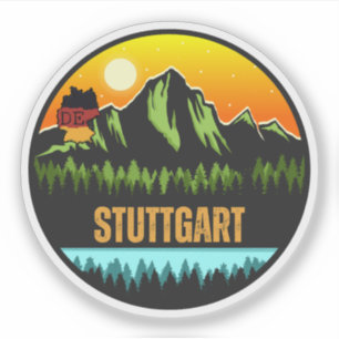Sticker Stuttgart, Bade-Wurtemberg Allemagne