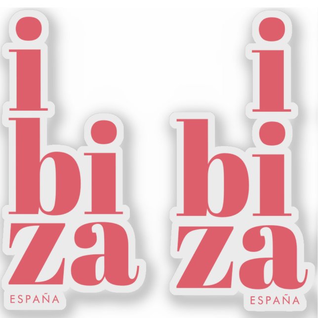 Sticker Style Ibiza Espagne (Créateur téléchargé)