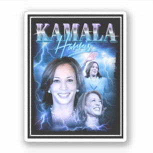 Sticker Style Kamala Harris Retro 90s