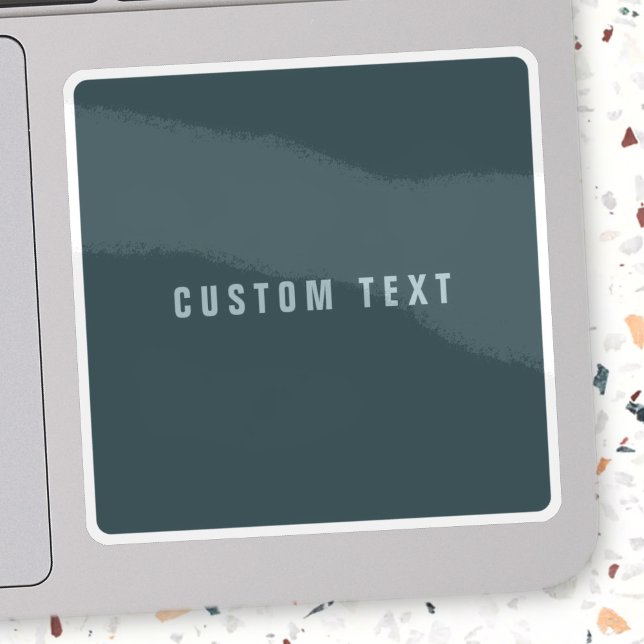 Sticker Style moderne Nom de recherche | gris bleu (Créateur téléchargé)