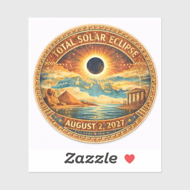Sticker Style Mosaïque 2027 Eclipse (Feuille)