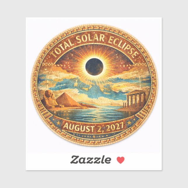 Sticker Style Mosaïque 2027 Eclipse (Feuille)