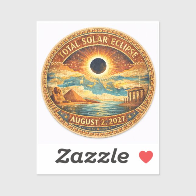 Sticker Style Mosaïque 2027 Eclipse (Feuille)