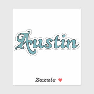 Sticker Style Super Austin