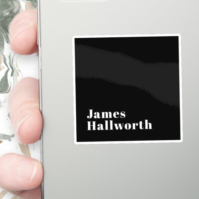 Sticker Stylish Editable Retro Modern Name (ou autre texte (Créateur téléchargé)