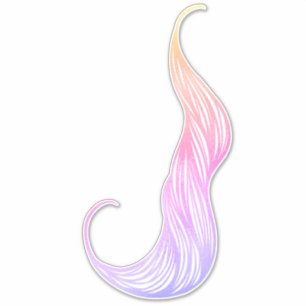 Sticker Styliste de coloristes des cheveux rose et violet 