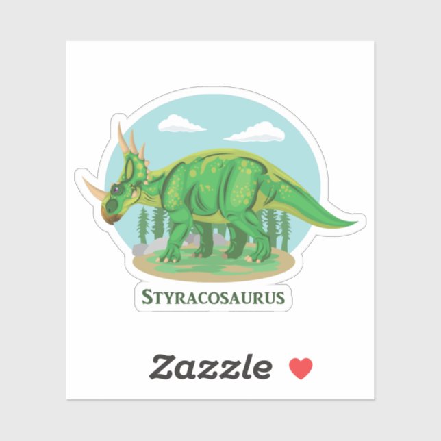 Sticker Styracosaure (Feuille)