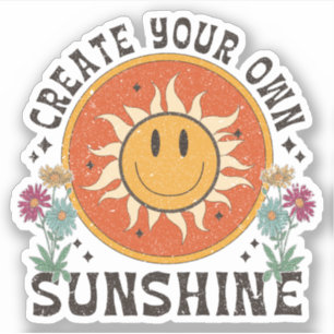 Sticker Sublimation de Boho rétro