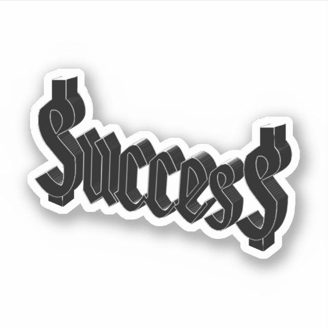 Sticker Succès de dollars  (Devant)