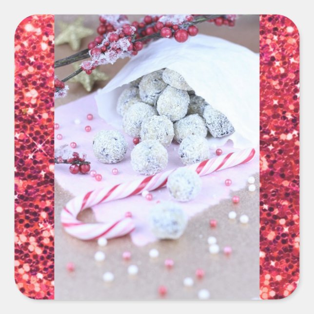 Sticker Sucres de canne de Noël (Devant)