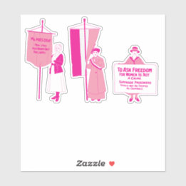 Sticker Suffragettes roses chaudes