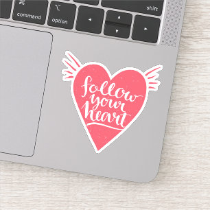 Sticker Suivez votre coeur