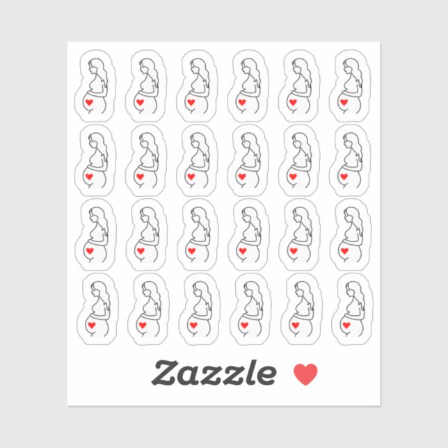 Sticker Suivi des échographies de grossesse Planificateur  (Feuille)