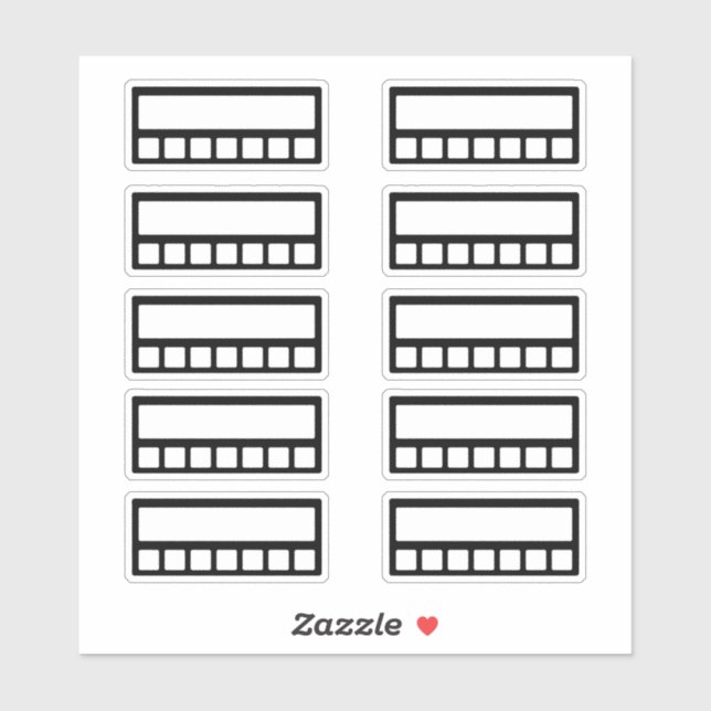 Sticker Suivi hebdomadaire des habitudes (Feuille)