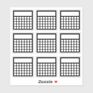 Sticker Suivi mensuel des habitudes