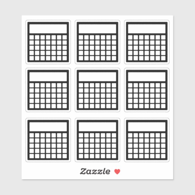 Sticker Suivi mensuel des habitudes (Feuille)