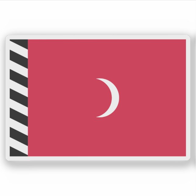 Sticker Sultanat du drapeau des îles Maldives (1926-1953) (Devant)