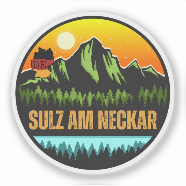 Sticker Sulz am Neckar, Bade-Wurtemberg Allemagne (Devant)